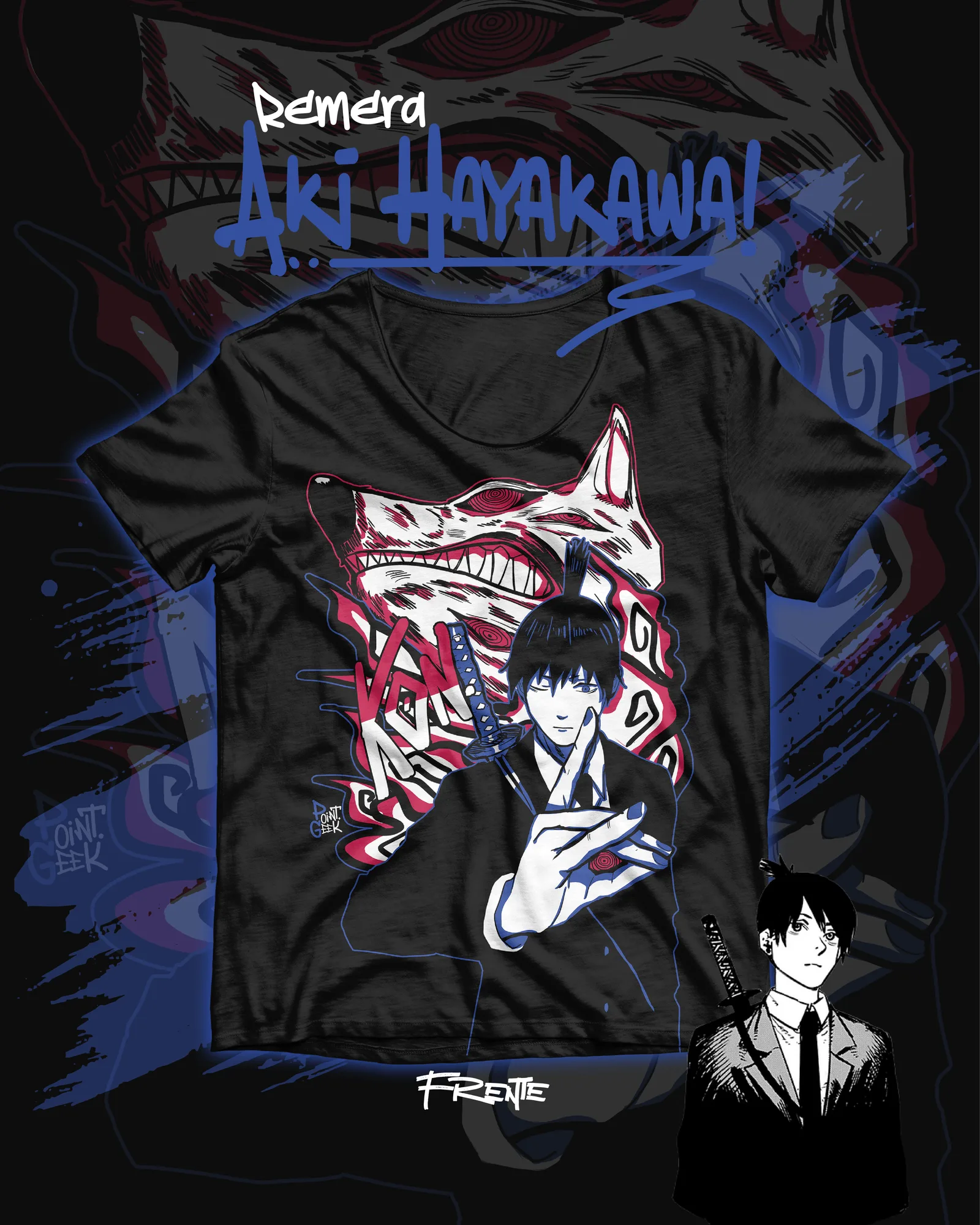 Remera Aki Hayakawa — Chainsaw Man