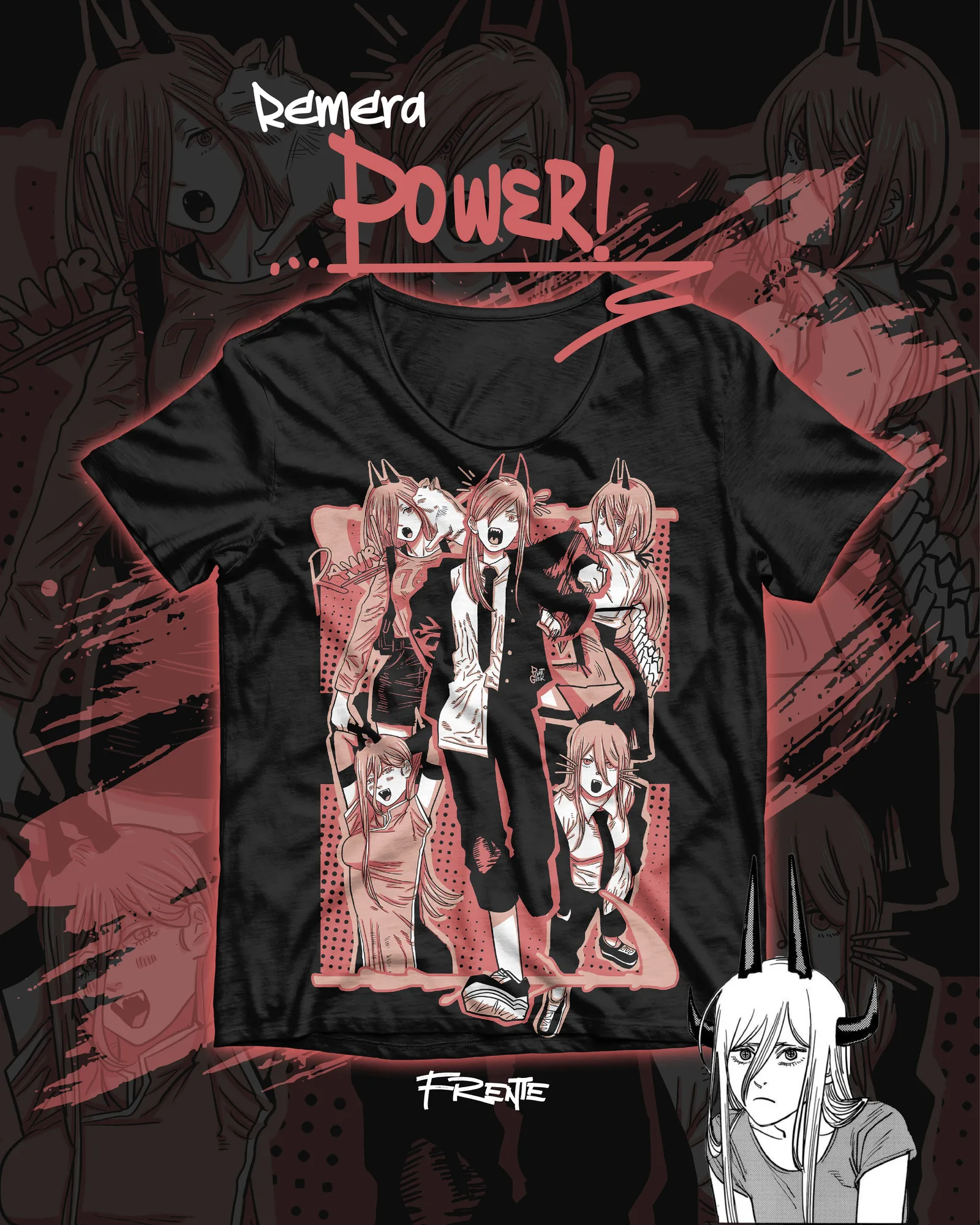 Remera Power — Chainsaw Man