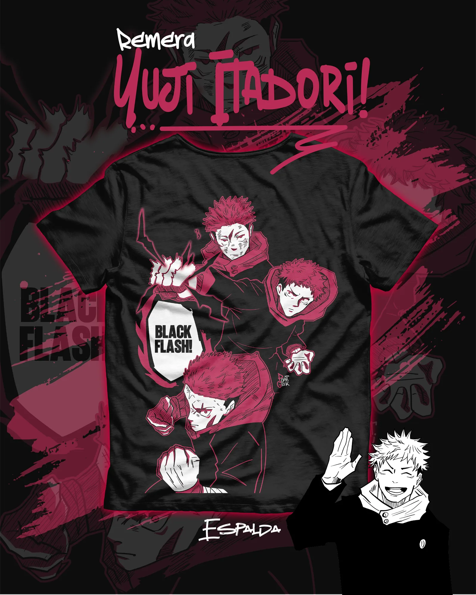 Remera Yuji Itadori — Jujutsu Kaisen